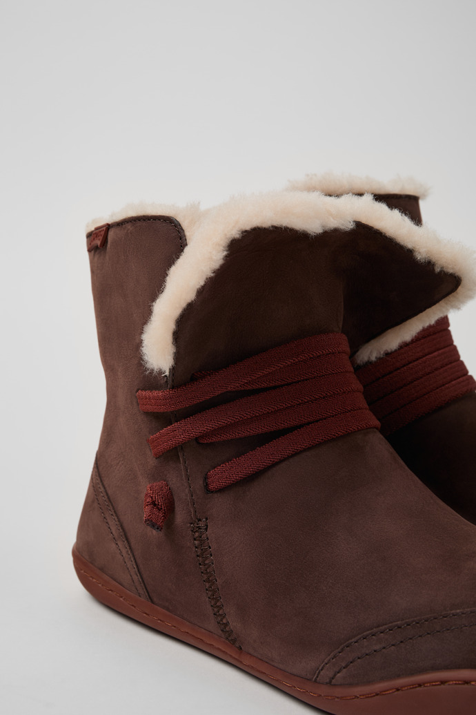 Camper Peu - Brauner Damenstiefel aus Nubukleder