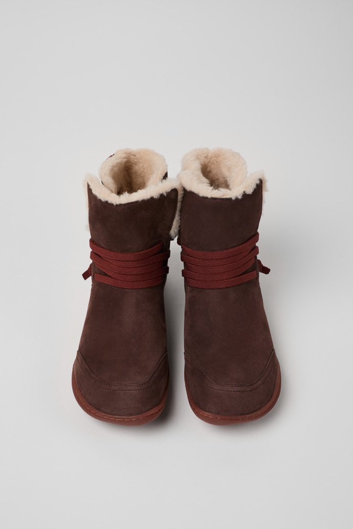 Camper Peu - Brauner Damenstiefel aus Nubukleder