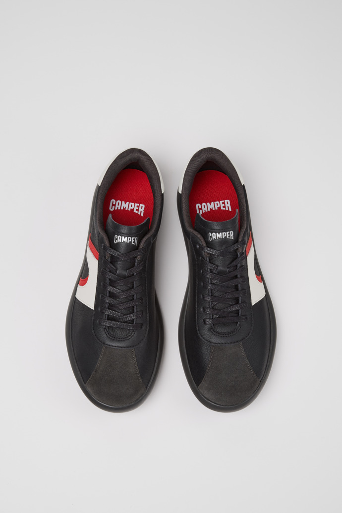 Camper Pelotas Soller - Mehrfarbiger Herrensneaker aus Leder und Nubukleder.