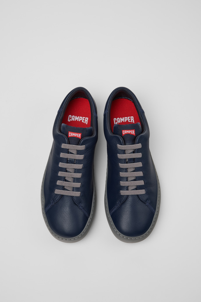 Camper Peu Touring - Blauer Herrensneaker aus Leder.