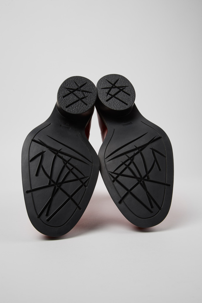 Camper Bonnie - Roter Damenstiefel aus Leder