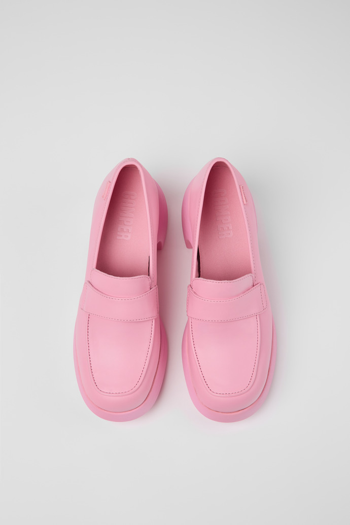 Camper Thelma - Rosafarbene Lederloafer für Damen
