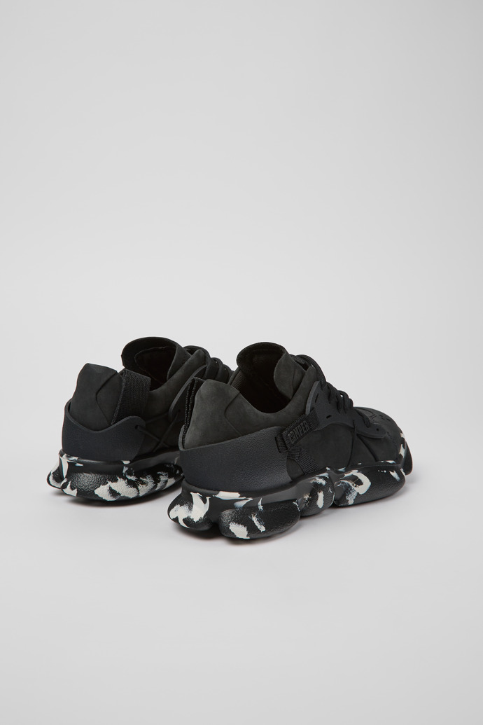 Camper Karst - Schwarzer Damensneaker aus Nubukleder/Textil