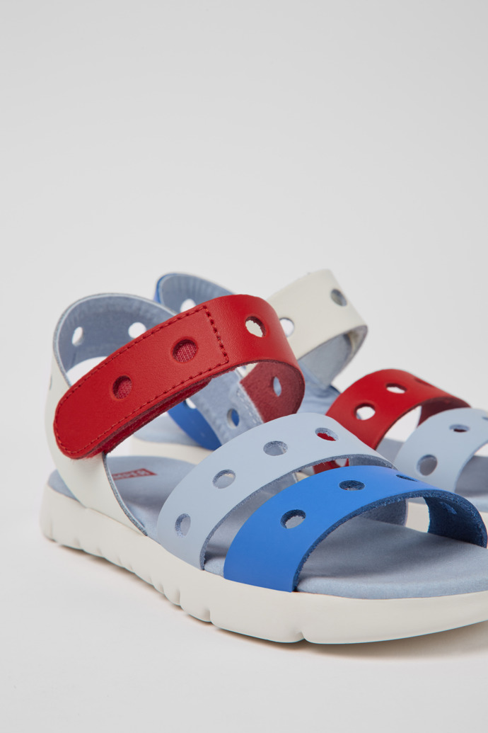 Camper Twins - Mehrfarbige Kindersandale aus Leder
