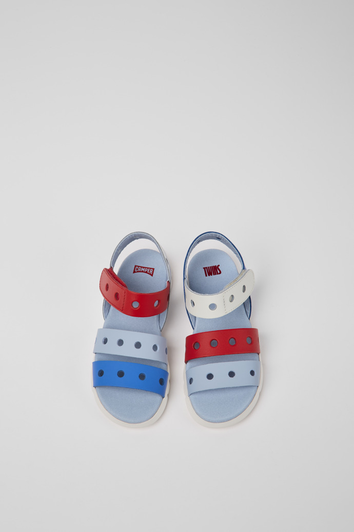 Camper Twins - Mehrfarbige Kindersandale aus Leder