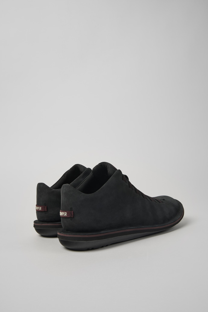 Camper Beetle - Schwarzer Ledersneaker