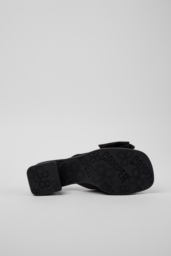 Camper Twins - Schwarze Sandale aus recyceltem PET für Damen.