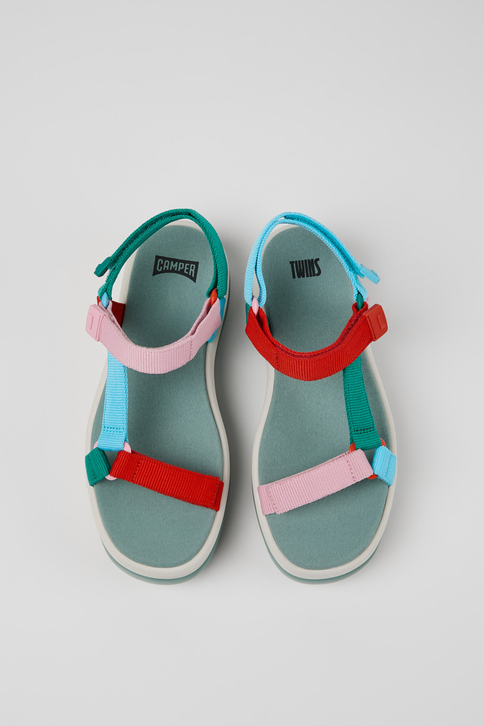 Camper Twins - Mehrfarbige Sandalen aus recyceltem PET für Damen.