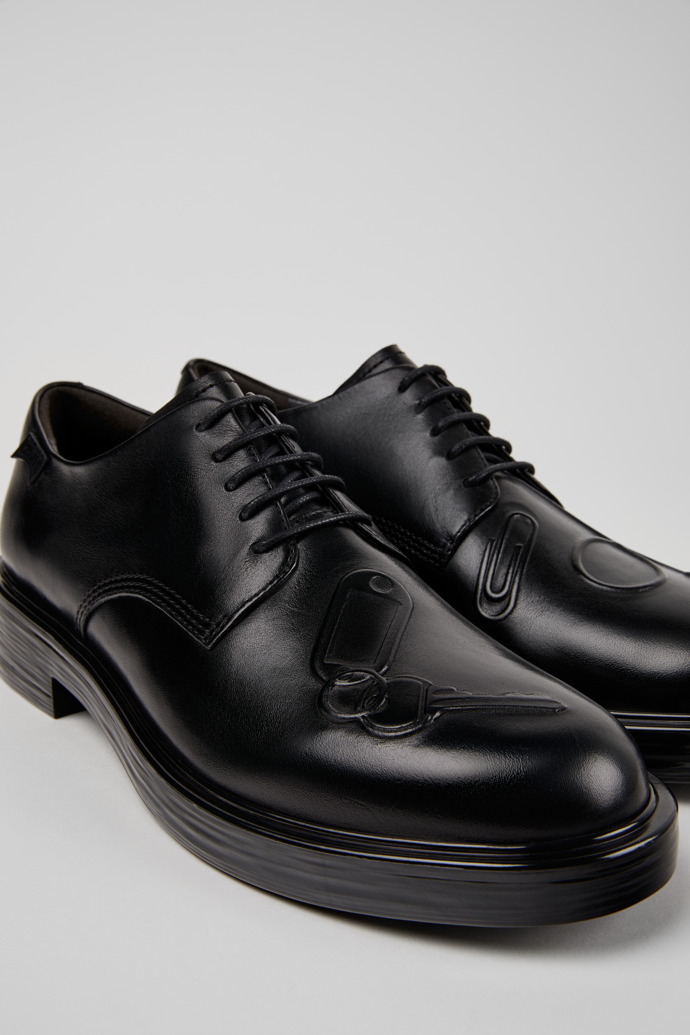 Camper Twins - Schwarzer Herrenschuh aus Leder.