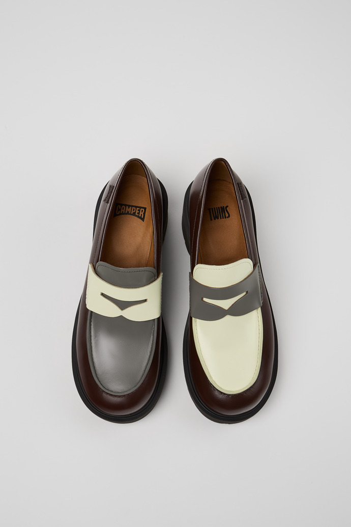 Camper Twins - Mehrfarbiger Damenloafer aus Leder
