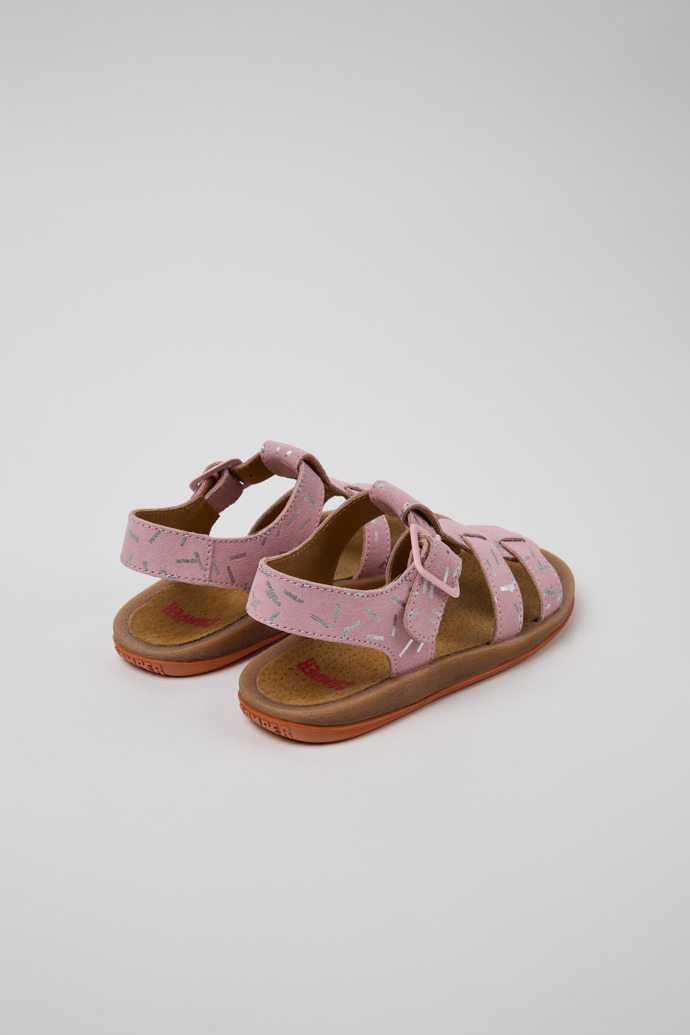 Camper Bicho - Mehrfarbige Kindersandale aus Nubukleder.