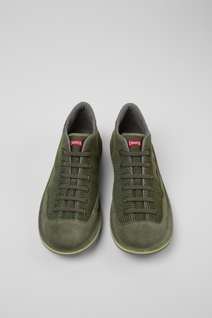 Camper Beetle - Grüne Herrenstiefeletten aus TENCEL™ Nubukleder.