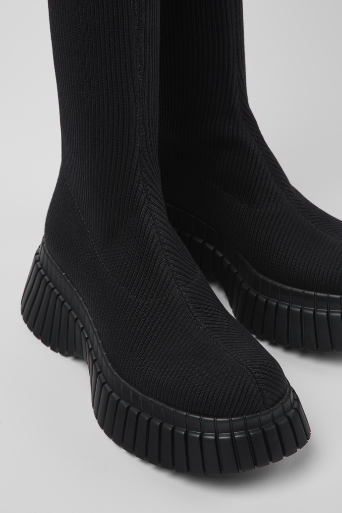 Camper BCN TENCEL® - Schwarzer Damenstiefel aus Textil