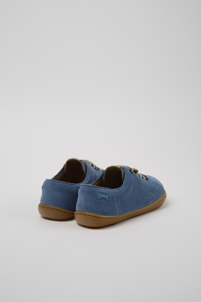 Camper Peu - Blauer Kinderschuh aus Nubukleder.