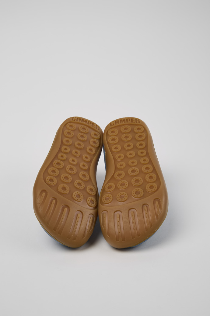 Camper Peu - Blauer Kinderschuh aus Nubukleder.