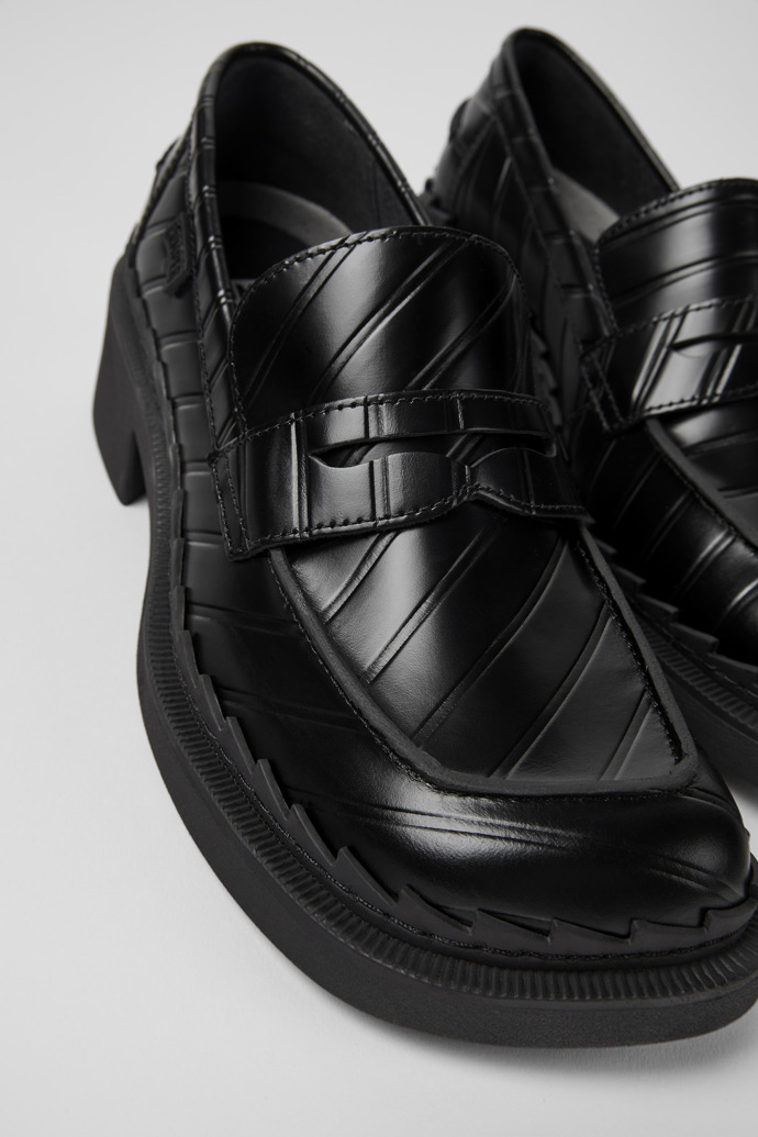 Camper Twins - Schwarzer Damenloafer aus Leder