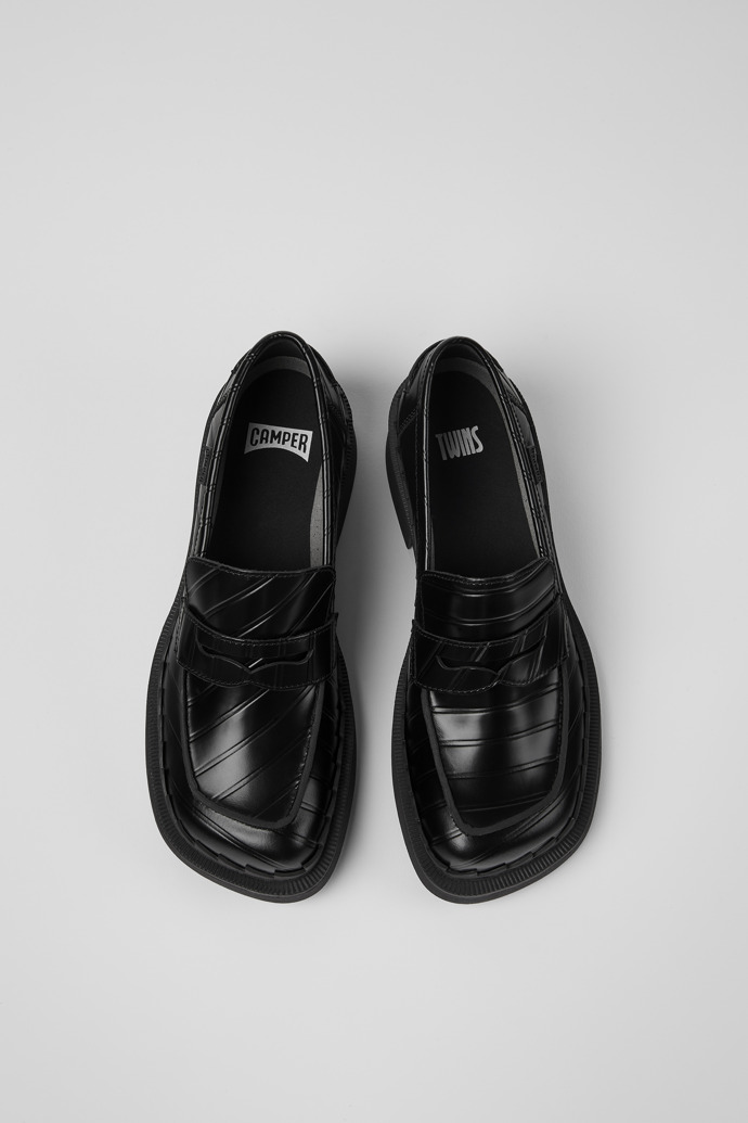 Camper Twins - Schwarzer Damenloafer aus Leder