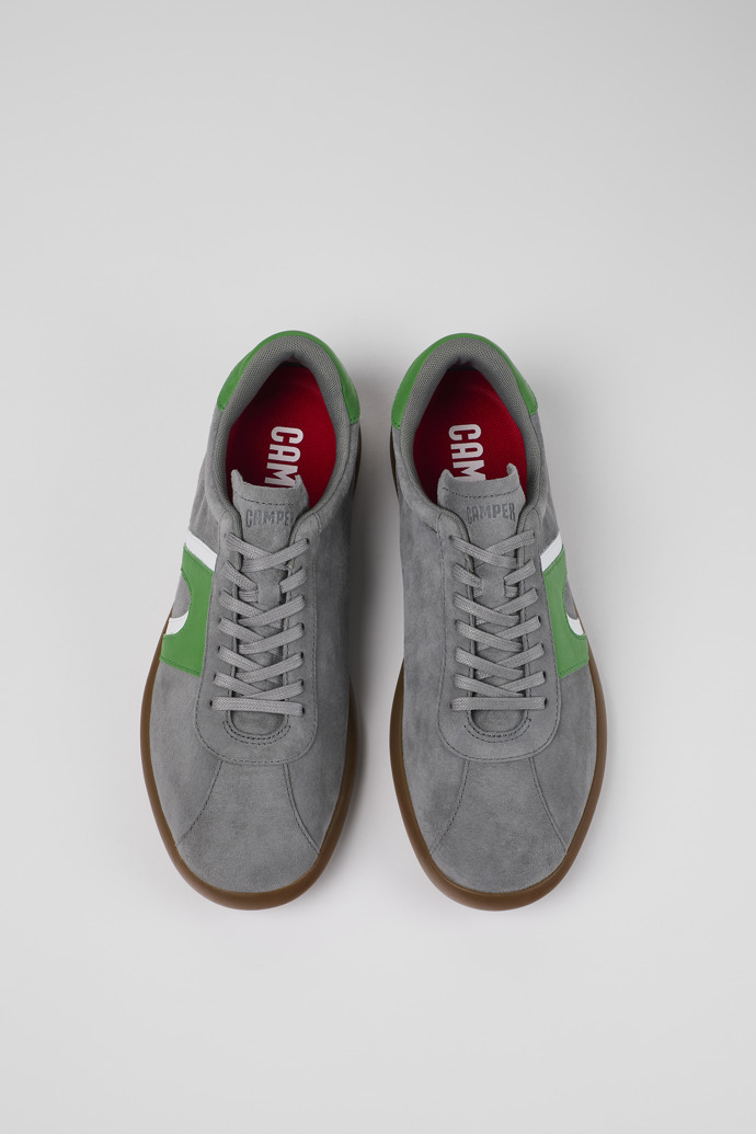 Camper Pelotas Soller - Grauer Herrensneaker aus Nubukleder/Leder