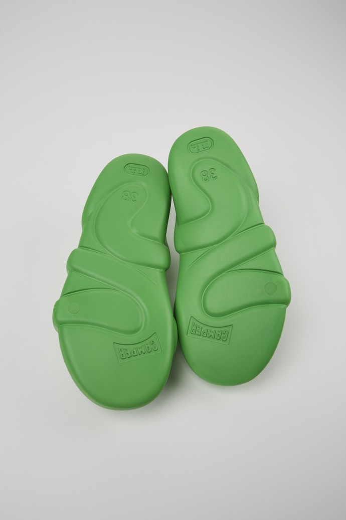 Camper Kobarah Flat - Grüne Unisex-Sandale