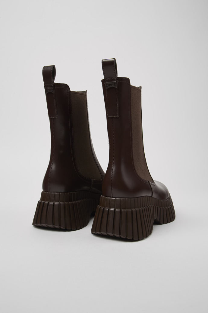 Camper BCN - Brauner Chelseastiefel für Damen aus Leder