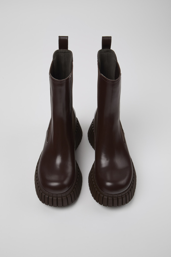 Camper BCN - Brauner Chelseastiefel für Damen aus Leder