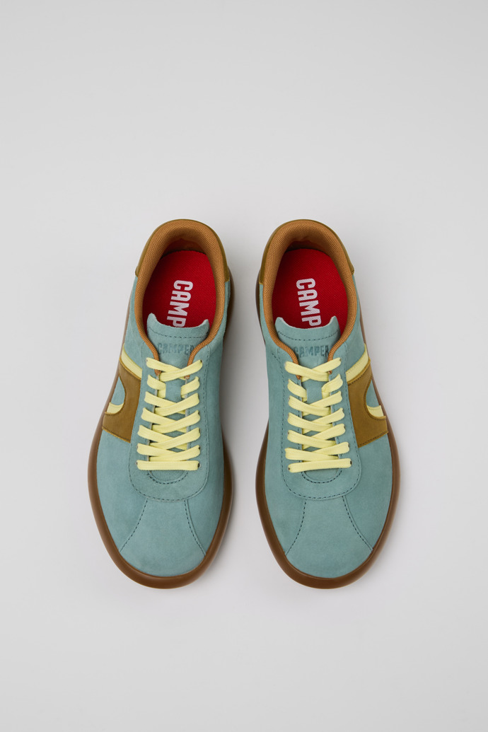 Camper Pelotas Soller - Mehrfarbige Sneakers aus Nubukleder für Damen.