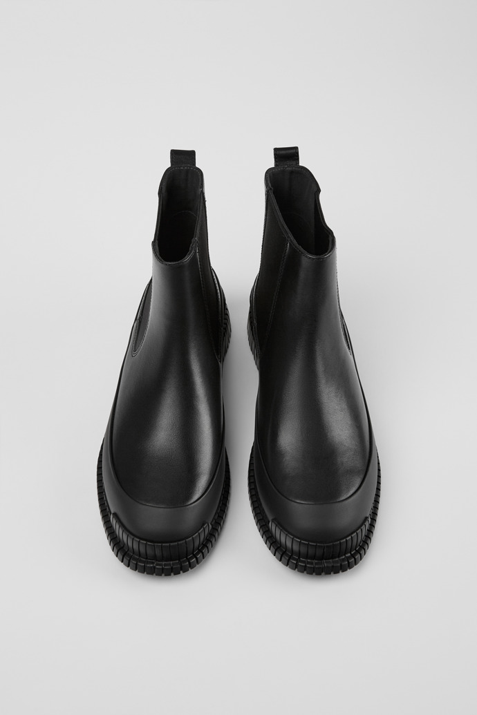 Camper Pix - Schwarze Lederstiefelette für Damen.