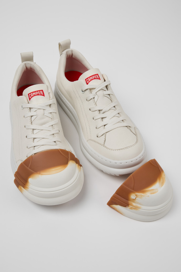 Camper Junction Runner - Weißer Damessneaker aus Leder.