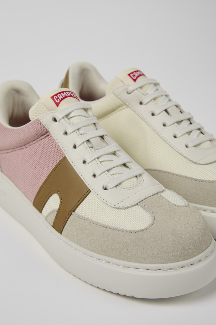 Camper Runner K21 - Mehrfarbiger Damensneaker aus Nubukleder und Textil