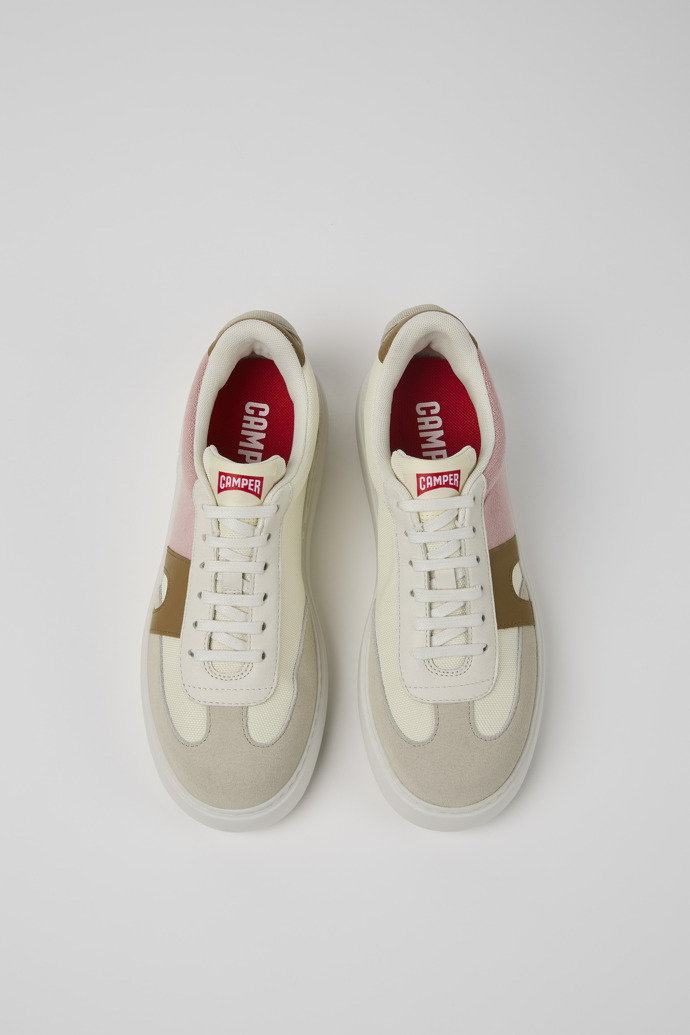 Camper Runner K21 - Mehrfarbiger Damensneaker aus Nubukleder und Textil