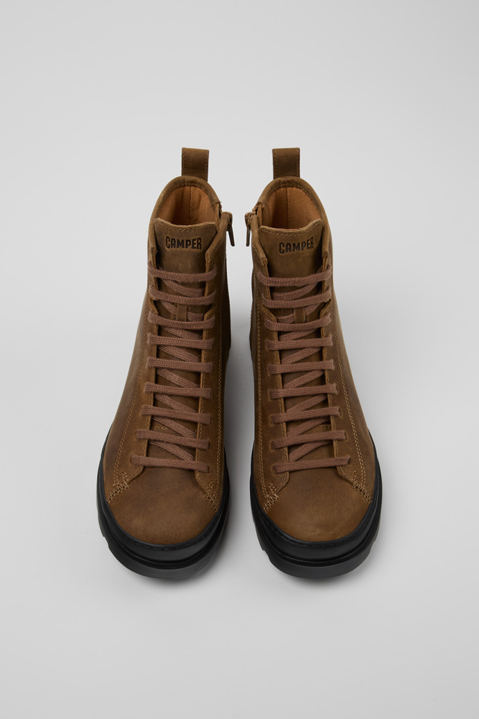 Camper Brutus - Brauner Damenstiefel aus Nubukleder