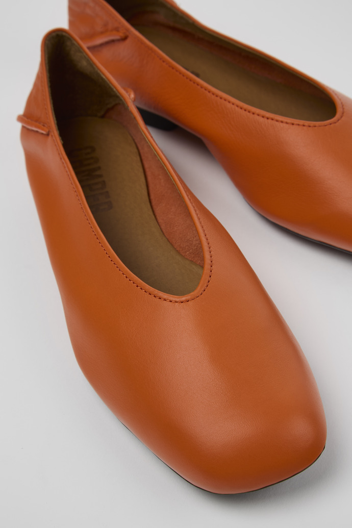 Camper Casi Myra - Orange Damenballerinas aus Leder