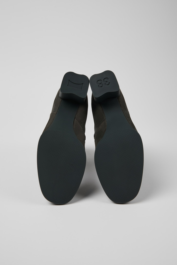 Camper Katie - Graue Stiefeletten aus Nubukleder für Damen.