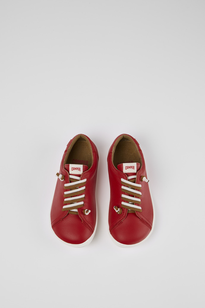 Camper Peu - Roter Kinderschuh aus Leder.