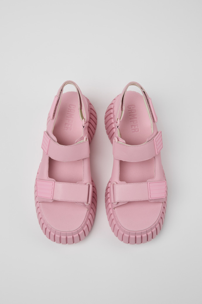 Camper BCN - Rosa Ledersandalen für Damen.