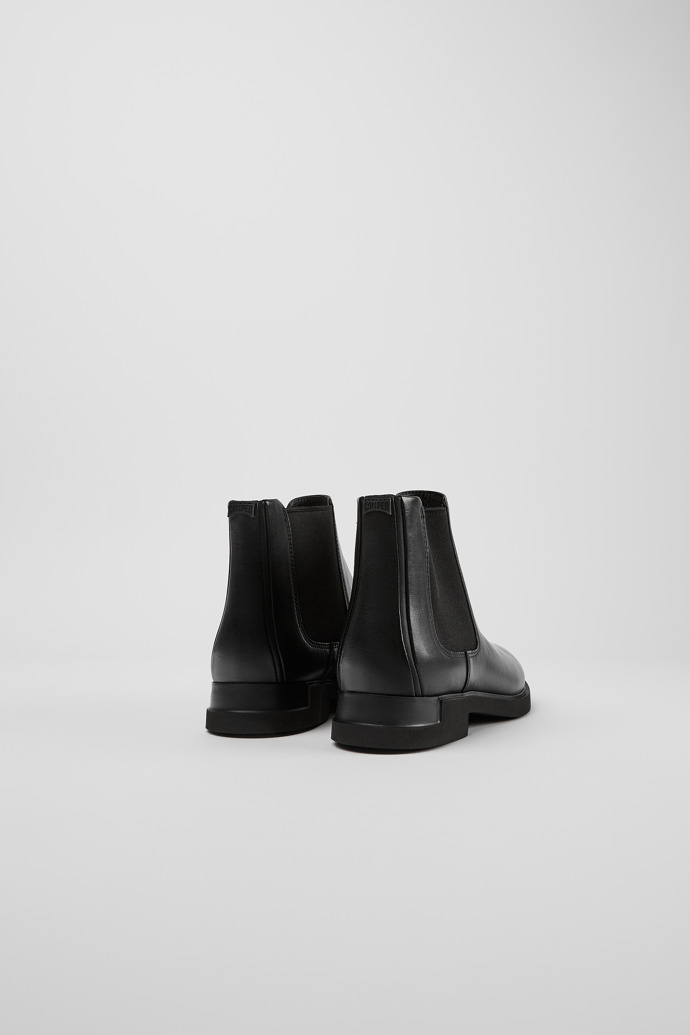 Camper Iman - Schwarze Lederstiefeletten für Damen.
