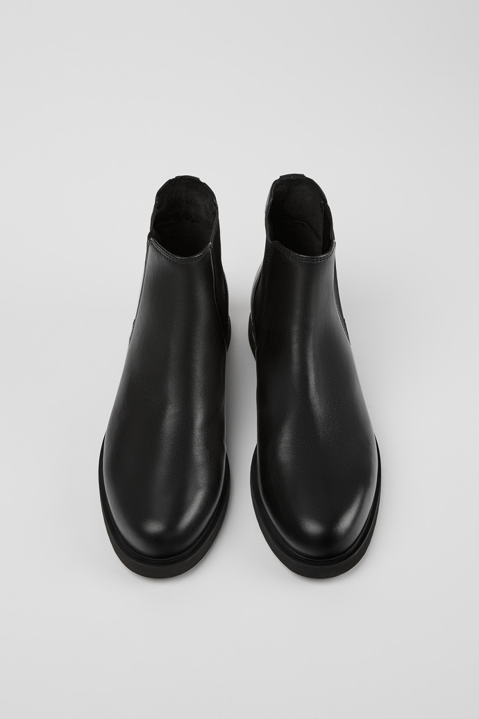 Camper Iman - Schwarze Lederstiefeletten für Damen.