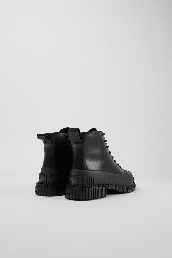Camper Pix - Schwarze Lederstiefeletten für Damen.