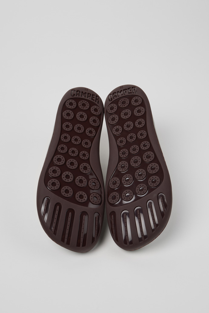 Camper Twins - Grauer Lederschuh für Damen.