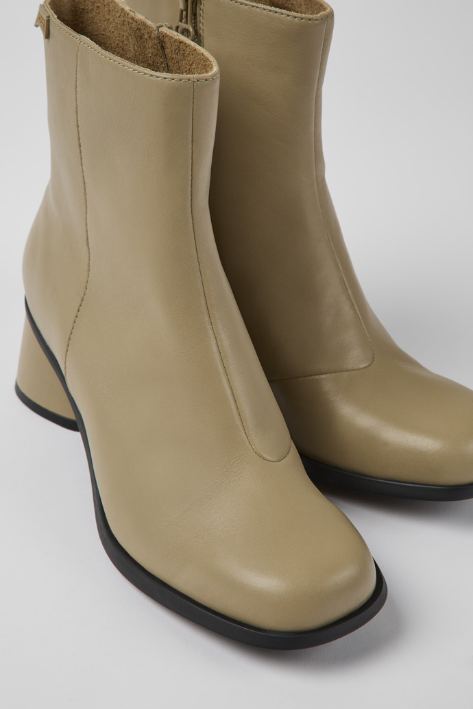 Camper Kiara - Beige Lederstiefelette