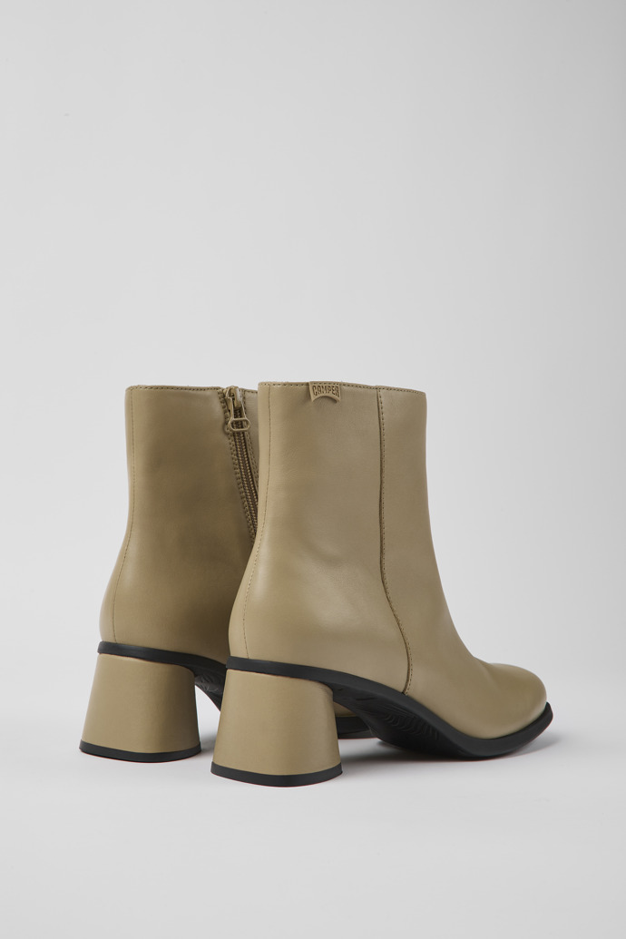 Camper Kiara - Beige Lederstiefelette