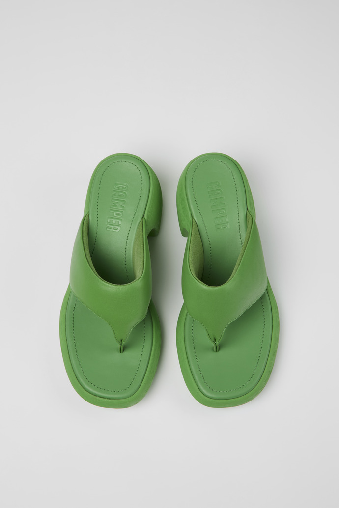 Camper Thelma - Grüne Ledersandalen für Damen