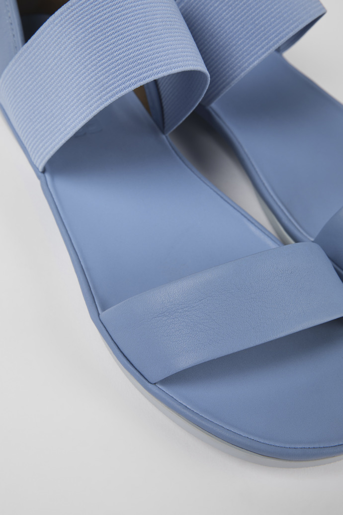 Camper Right - Blaue Ledersandalen für Damen