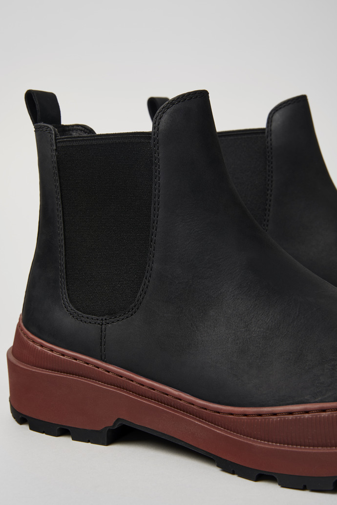 Camper Brutus Trek MICHELIN - Schwarze Herrenstiefelette aus Nubukleder