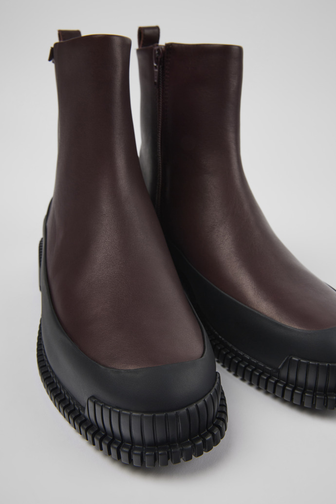 Camper Pix - Weinroter Damenstiefel aus Leder
