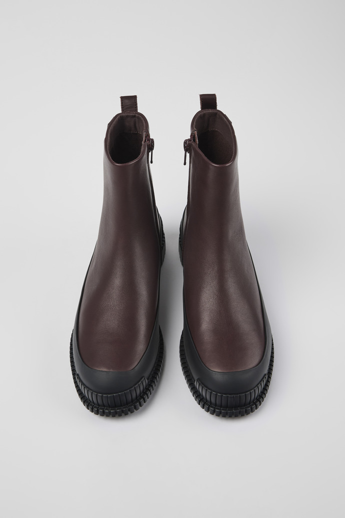 Camper Pix - Weinroter Damenstiefel aus Leder