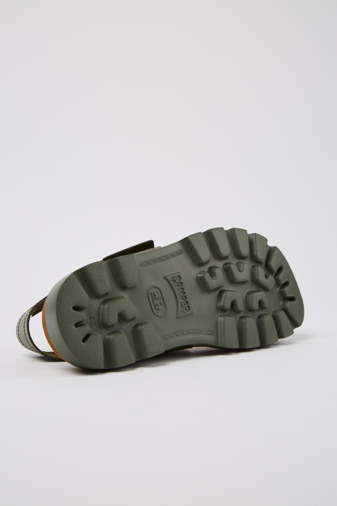 Camper Brutus Sandal - Grüne Ledersandalen für Herren.