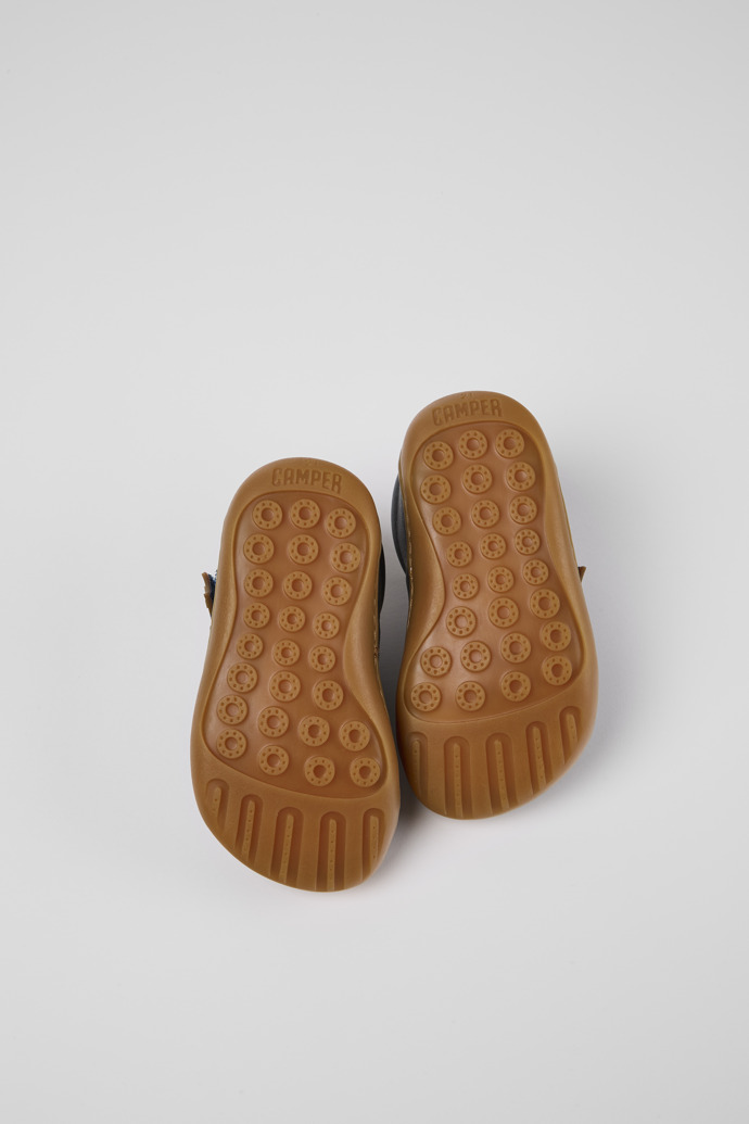 Camper Peu - Blauer Kinderschuh aus Leder.