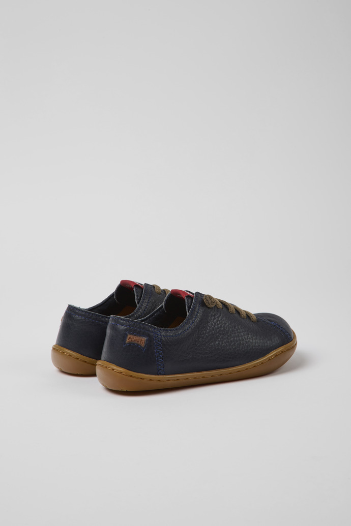 Camper Peu - Blauer Kinderschuh aus Leder.
