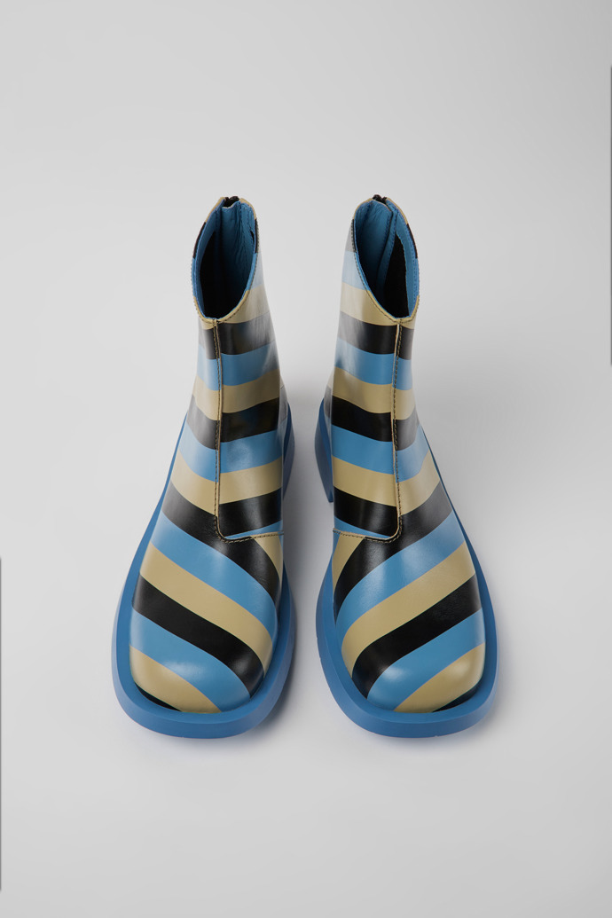 Camper MIL 1978 - Mehrfarbige Herrenstiefelette aus Leder